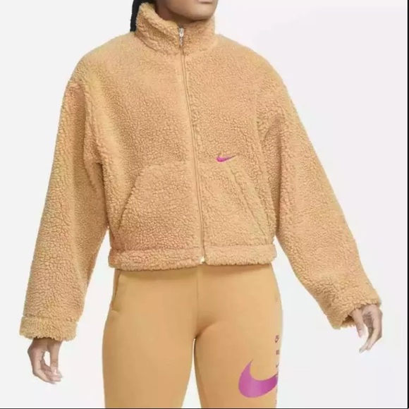 Nike Jackets & Blazers - NWT Nike Fuzzy Teddy Jacket